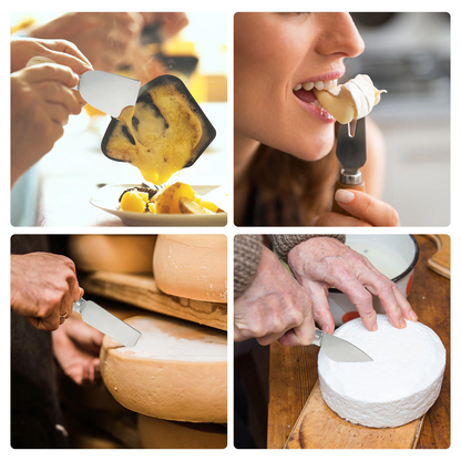 Funki Findz | Cheese Knives | Wood Handled 4 Pcs Set