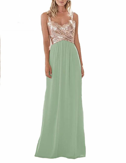 Funki Findz | Dresses | Women's Sequin Prom Bridesmaid Dress