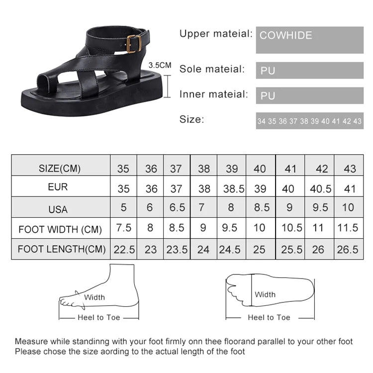 Funki Findz | Shoes | Women's Genuine Leather Summer Sandal