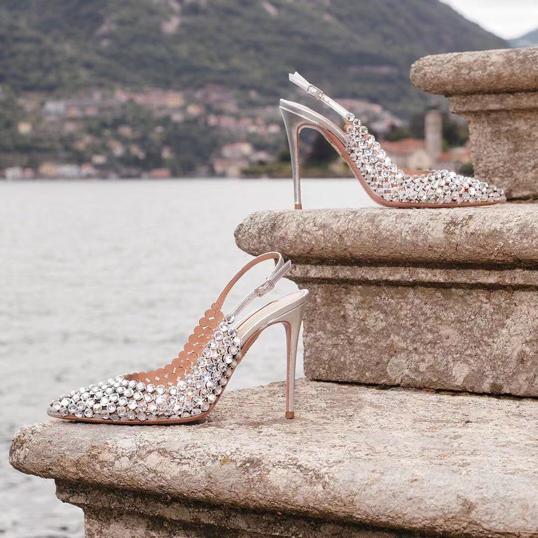 Funki Findz | Shoes | Women's Metallic Bling Bridal Slingbacks