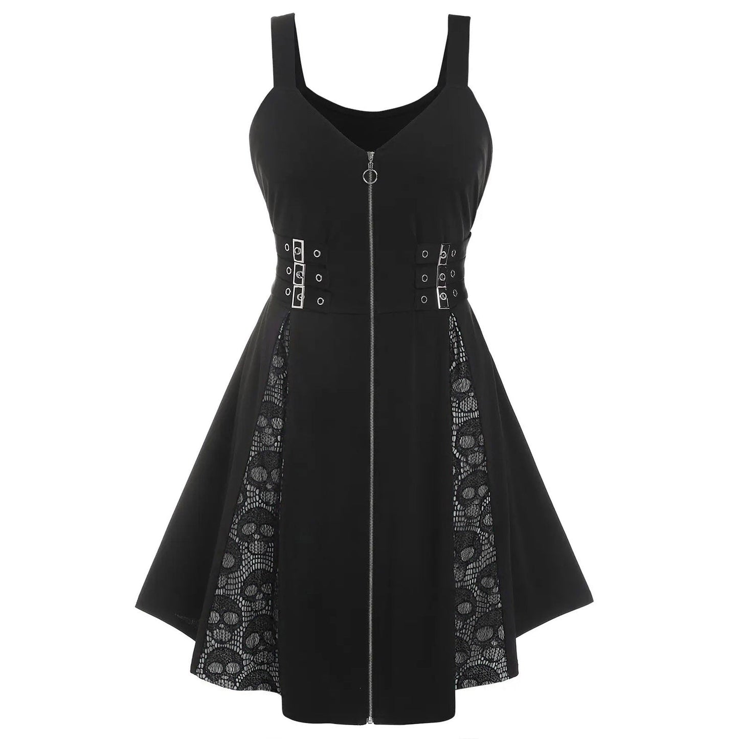 Funki Findz | Dresses | Women's Skull Print Halloween Dress