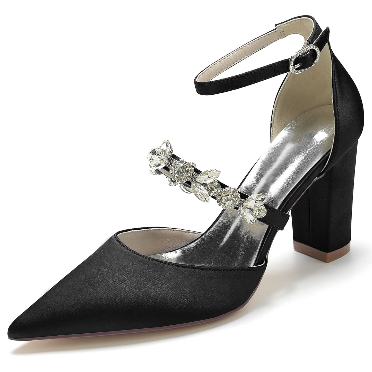 Funki Findz | Shoes | Women's Chic Crystal Satin Wedding Shoe