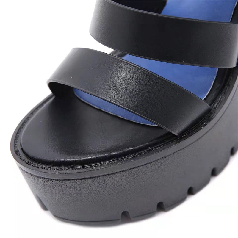 Funki Findz | Shoes | Women's Gothic Platform Gladiator Sandals