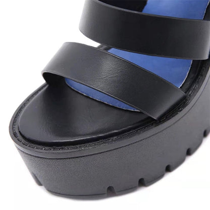 Funki Findz | Shoes | Women's Gothic Platform Gladiator Sandals