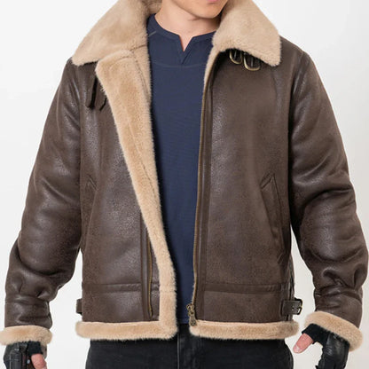 Funki Findz | Jackets | Men's Faux Leather Fleece Winter Jacket