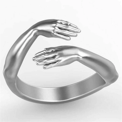 Funki Findz | Rings | Unisex Adjustable Holding Hands Hug Ring