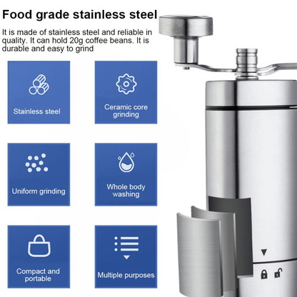 Funki Findz | Coffee Grinder | Stainless Steel Portable Coffee Mill