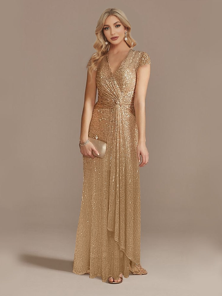Funki Findz | Dresses | Women's Elegant Long Sequin Dress