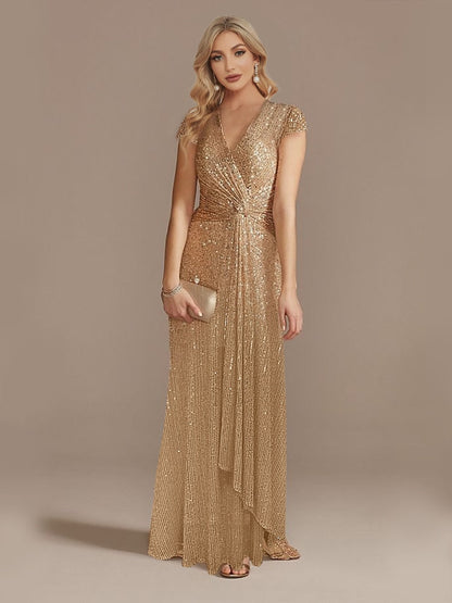 Funki Findz | Dresses | Women's Elegant Long Sequin Dress