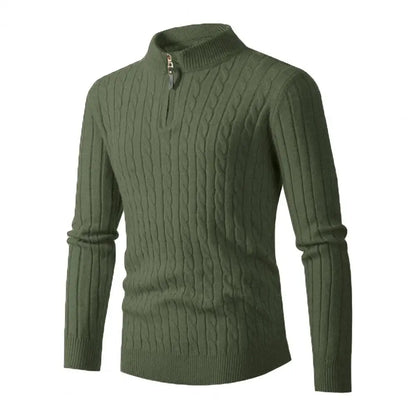 Funki Findz | Sweaters | Men's Slim Mock Neck Knitted Pullovers