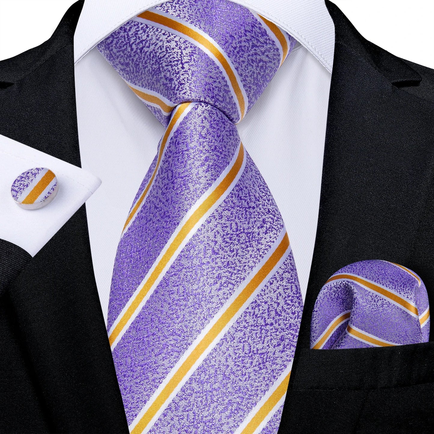 Funki Findz | Neckties | Men's Premium Fashion Silk 3Pcs Tie Set