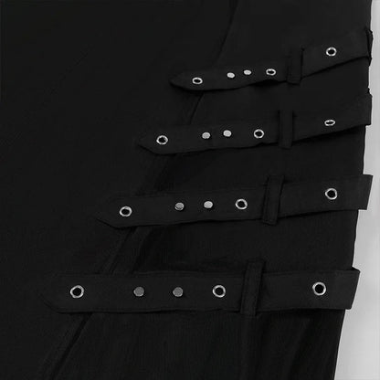 Funki Findz | Skirts | Men's Gothic Punk Buckle Strap Half Skirts