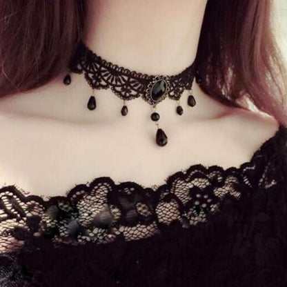 Funki Findz | Necklaces | Women's Black Goth Choker Necklace