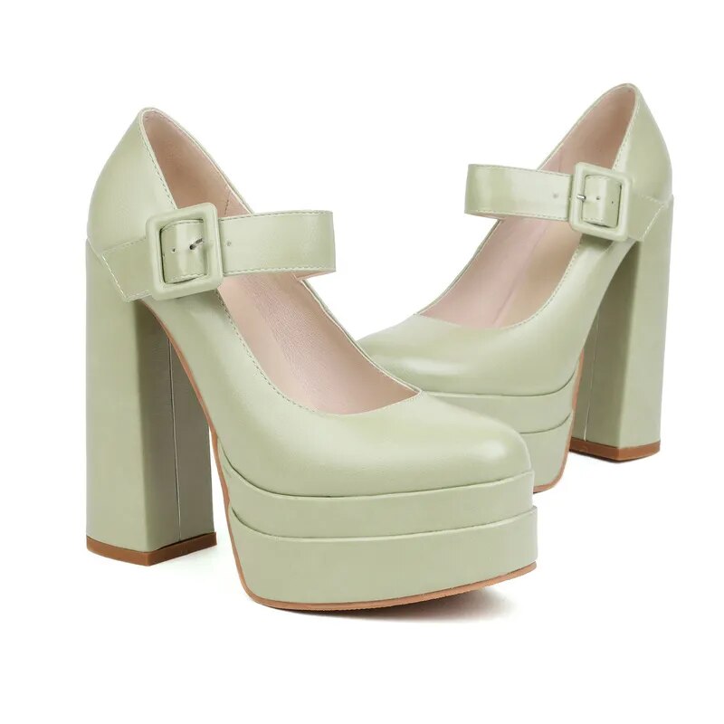 Funki Findz | Shoes | Women's High Heel Chunky Platform Shoes
