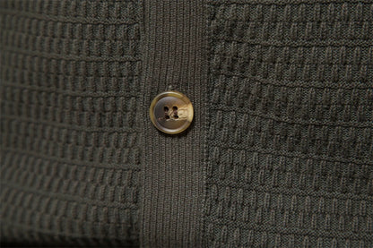 Funki Findz | Sweaters | Men's Mock Neck Button Knit Cardigan