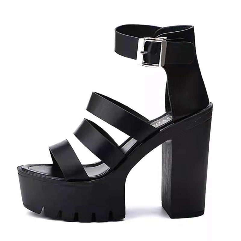 Funki Findz | Shoes | Women's Gothic Platform Gladiator Sandals