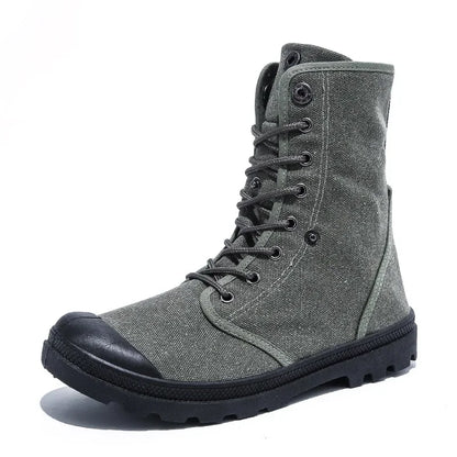 Funki Findz | Boots | Men's Canvas High Top Combat Boots