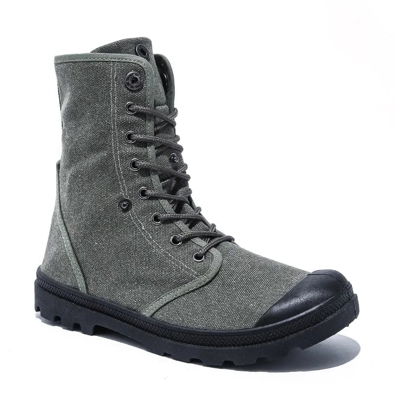 Funki Findz | Boots | Men's Canvas High Top Combat Boots