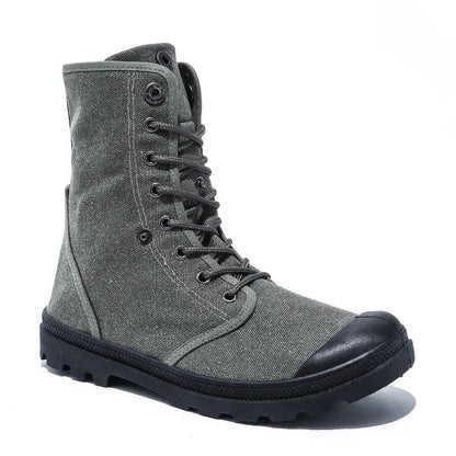 Funki Findz | Boots | Men's Canvas High Top Combat Boots