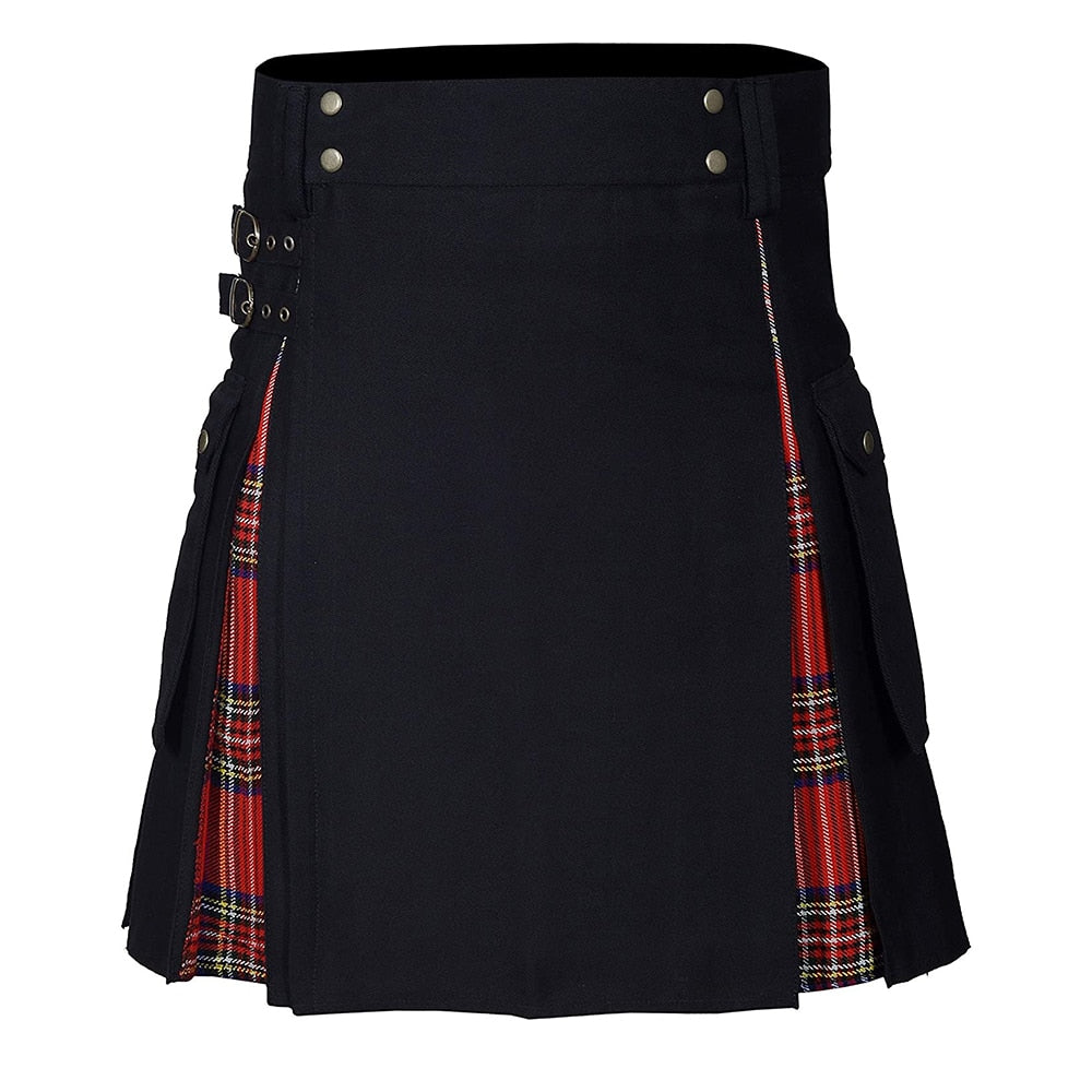 Funki Findz | Skirts | Men's Modern Gothic Punk Plaid Pleated Kilt
