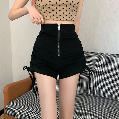 Funki Findz | Shorts | Women's Gothic Drawstring A-line Shorts