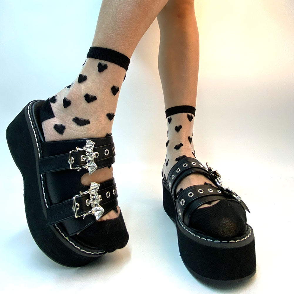 Funki Findz | Shoes | Women's Gothic Platform Wedge Sandals