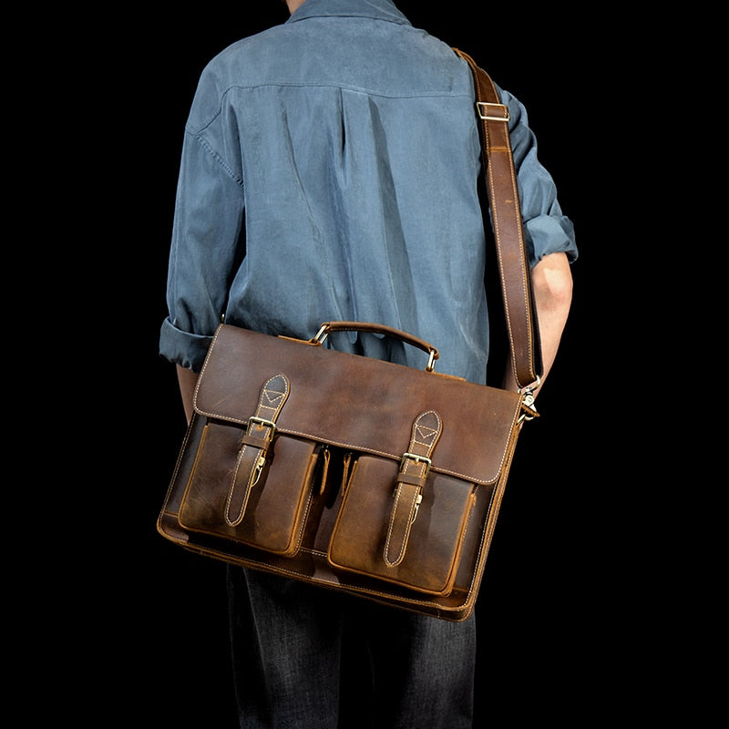 Funki Findz | Bags | Messenger Bags | Men's Leather Laptop Bag