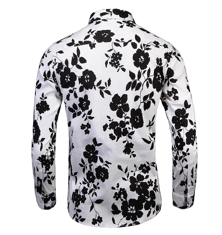 Funki Findz | Shirts | Men's Floral Print Long Sleeved Dress Shirt
