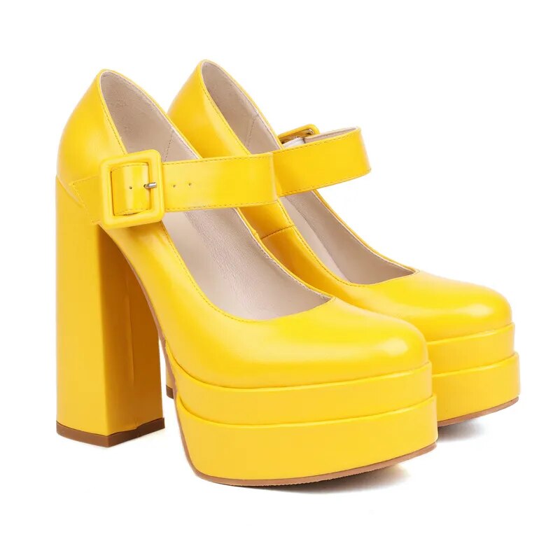 Funki Findz | Shoes | Women's High Heel Chunky Platform Shoes