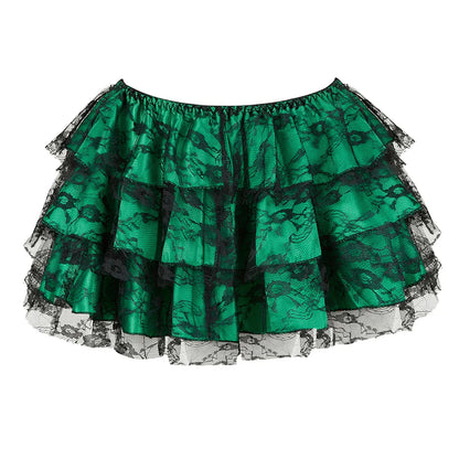 Funki Findz | Dresses | Women's Gothic Satin Lace Corset Dress