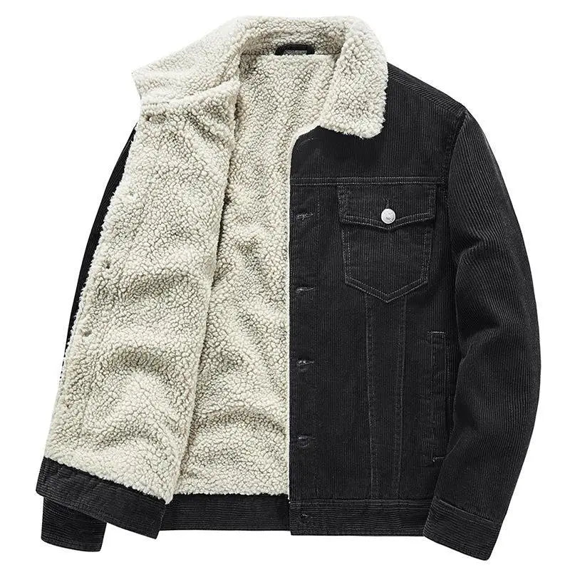 Funki Findz | Jackets | Men's Corduroy Fleece Winter Jacket
