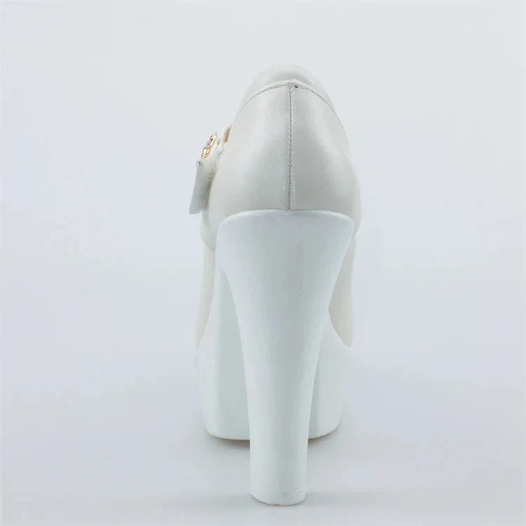 Funki Findz | Shoes | Women's Flower Buckle Mary Janes Heels