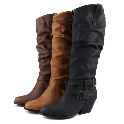 Funki Findz | Boots | Women's Faux Suede Western Style Boots