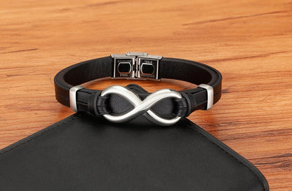 Funki Findz | Bracelets | Unisex Leather Infinity Symbol Bracelets