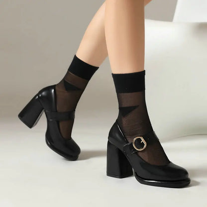 Funki Findz | Shoes | Women's Chunky High Heel Mary Janes