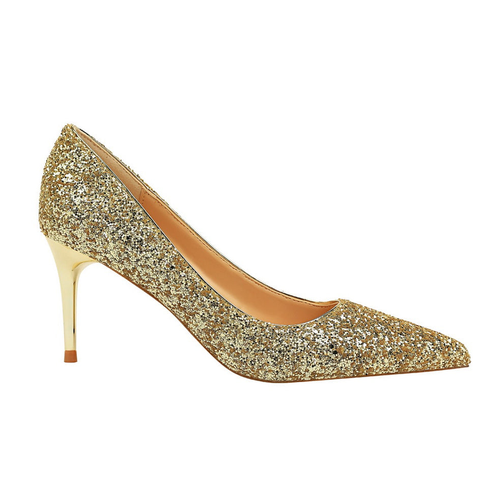 Funki Findz | Shoes | Women's High Heel Glitter Prom Pumps