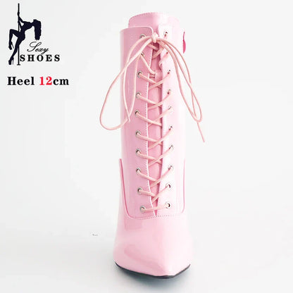 Funki Findz | Boots | Women's Patent Pointed Toe Ankle Boots