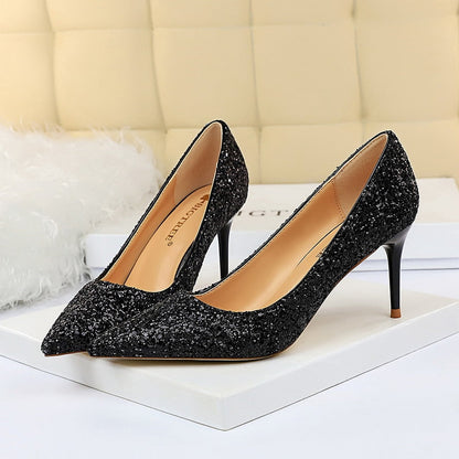 Funki Findz | Shoes | Women's High Heel Glitter Prom Pumps