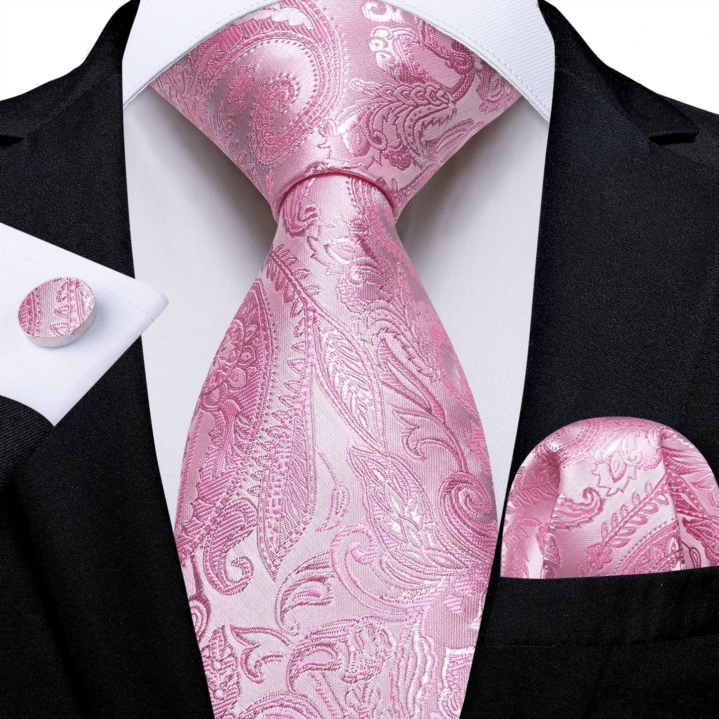 Funki Findz | Neckties | Men's 3Pcs Paisley Wedding Tie Sets