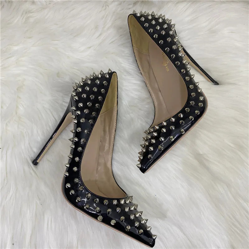 Funki Findz | Shoes | Women's Spikes Rivets Super High Stilettos