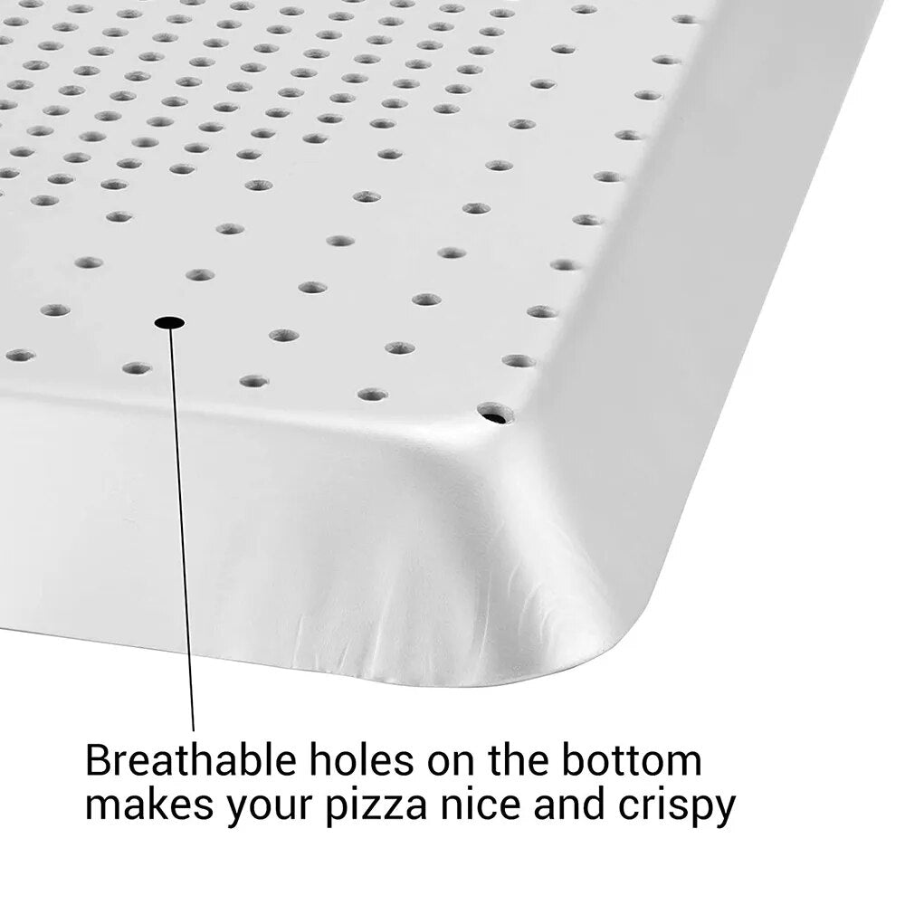 Funki Findz | Pizza Pans | Perforated Square Pizza Baking Trays