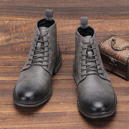 Funki Findz | Boots | Men's Faux Leather Smart Dress Boots