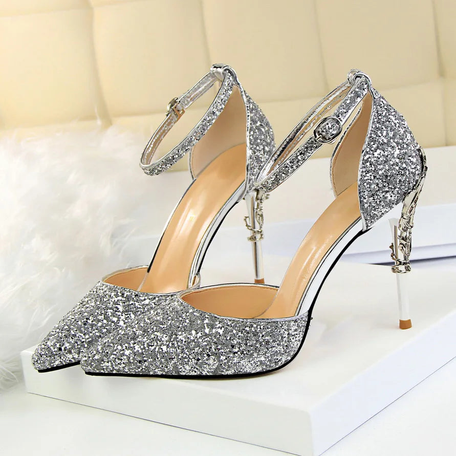 Funki Findz | Shoes | Women's Elegant Party Glitter Sandals