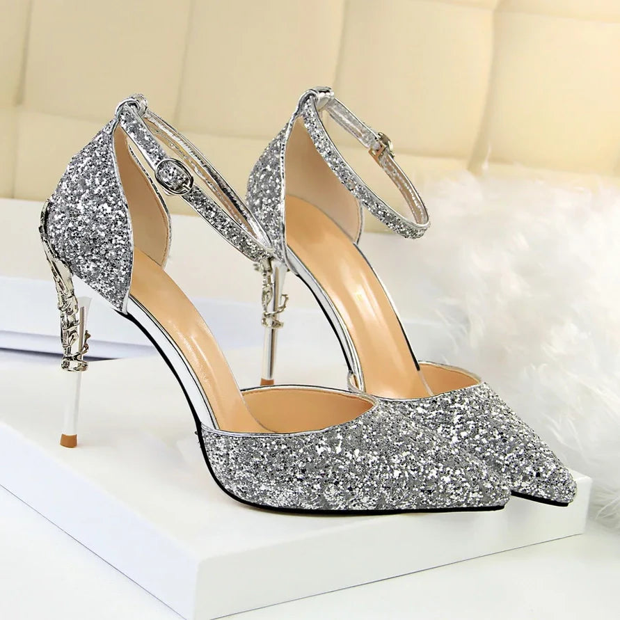 Funki Findz | Shoes | Women's Elegant Party Glitter Sandals