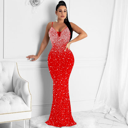 Funki Findz | Dresses | Women's Beaded Pearl Bodycon Dress
