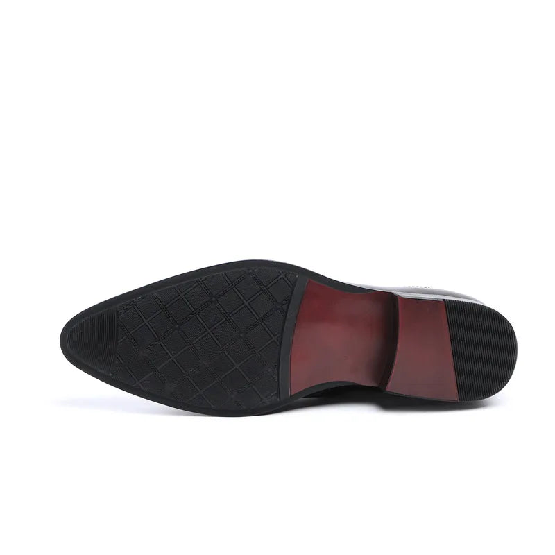 Funki Findz | Boots | Men's Leather Patent Formal Dress Boots