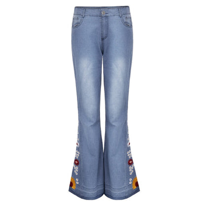 Funki Findz | Pants | Women's Boho Hippy Embroidered Jeans