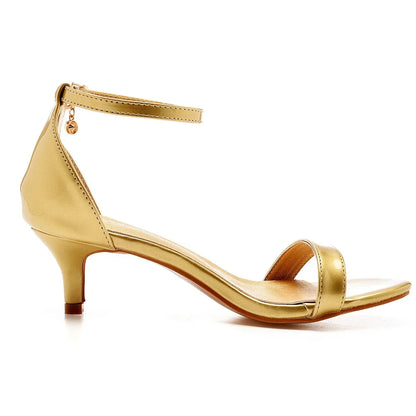 Funki Findz | Shoes | Women's Low Heel Wedding Prom Sandals
