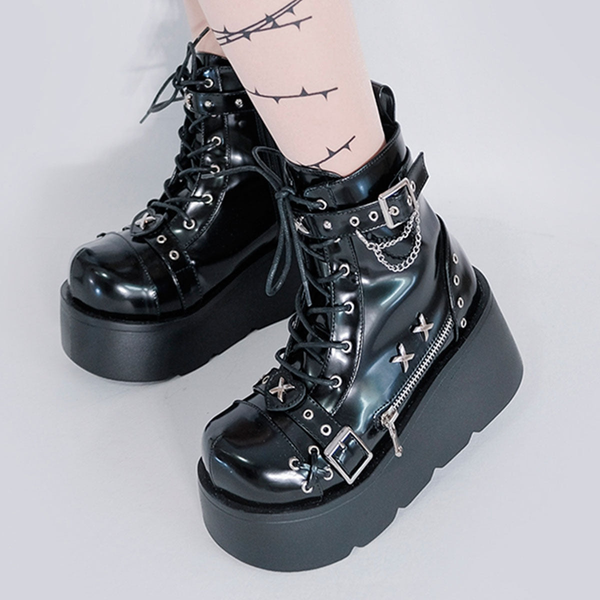 Funki Findz | Boots | Women's New Gothic Style Platform Boots