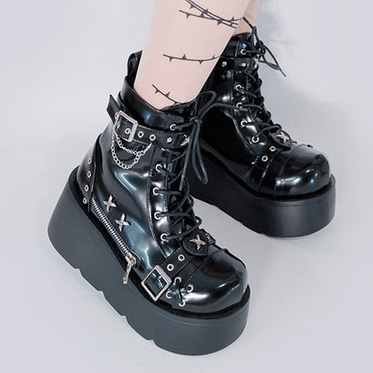 Funki Findz | Boots | Women's New Gothic Style Platform Boots